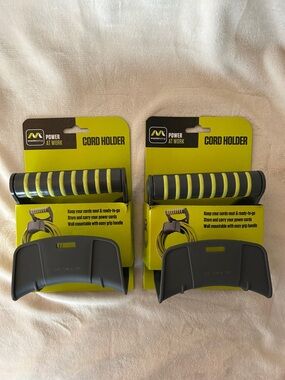 Masterplug Cord Holder in Lime Green & Gray